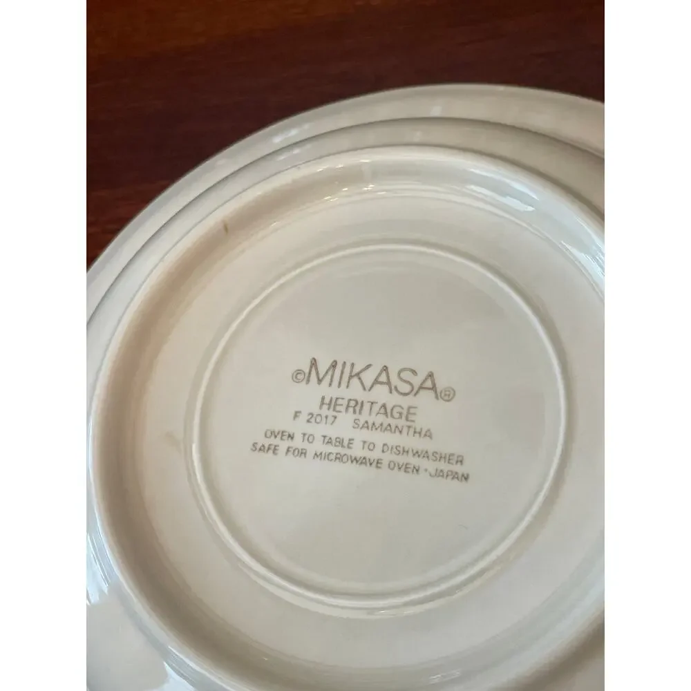 Mikasa Heritage Samantha F2017 Wildflower Floral Soup Pasta Bowls 8.5” Set of 6